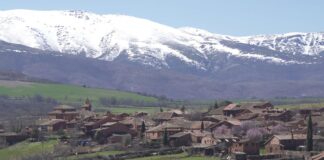 Uno de los parajes donde se comenzó a buscar al senderista perdido en Riofrío de Riaza.