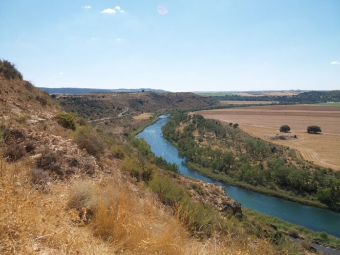 El río Tajo, cerca de Almoguera.