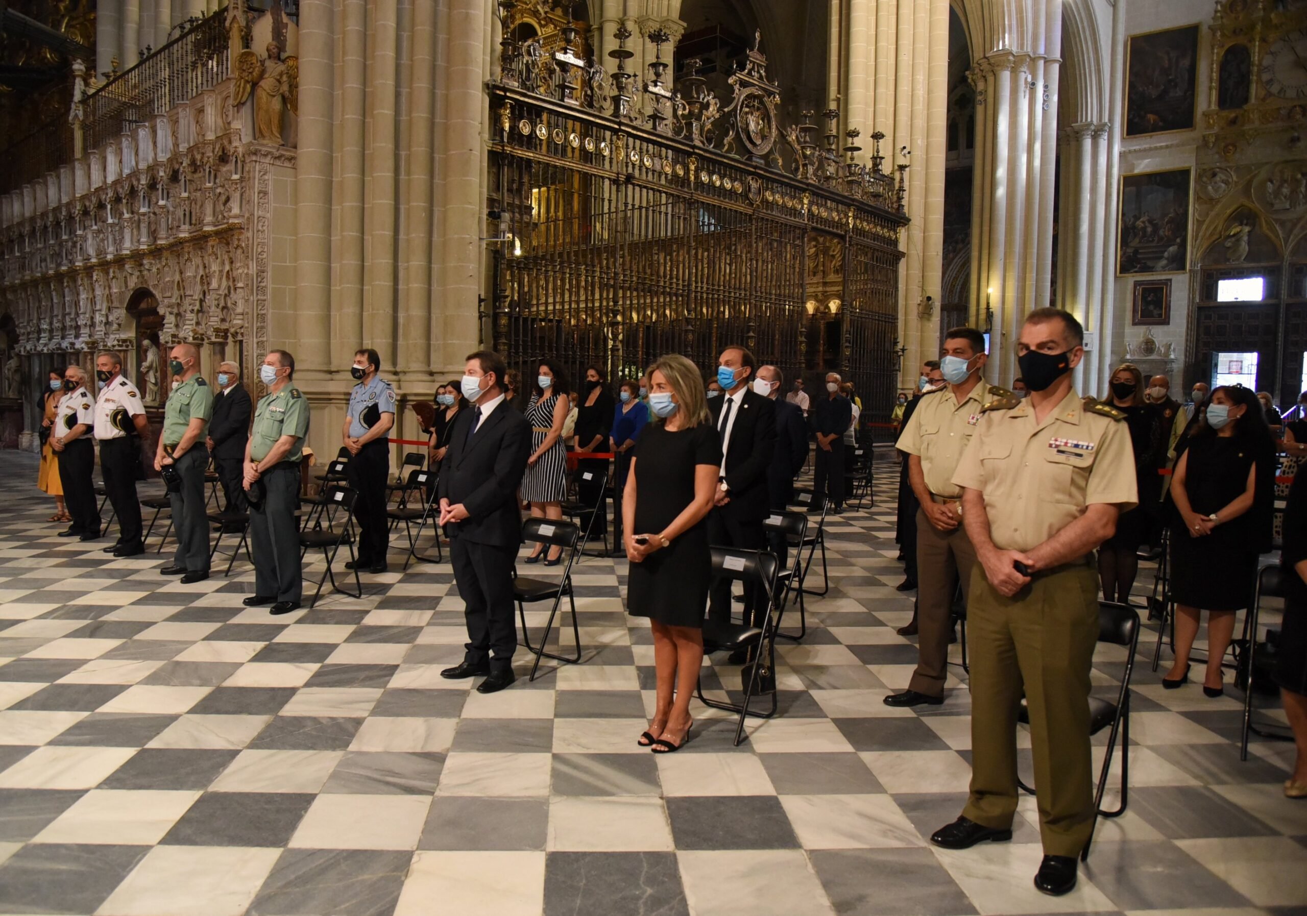 Misa por las víctimas del COVID, celebrada en la catedral de Toledo el 11 de julio de 2020.