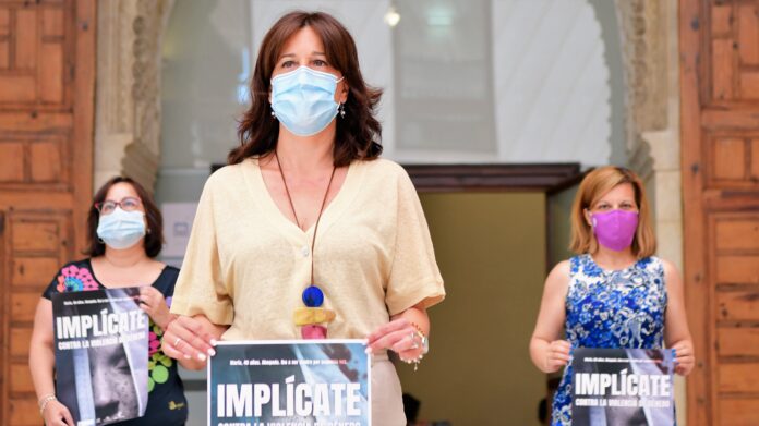 Presentación de la campaña contra la violencia de género, el 20 de julio de 2020.