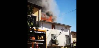 Imagen del incendio, difundida por CMM.