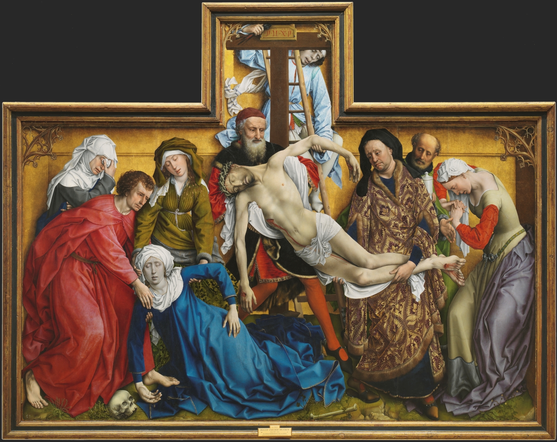 El Descendimiento, de Roger van ser Weyden, en el Museo del Prado