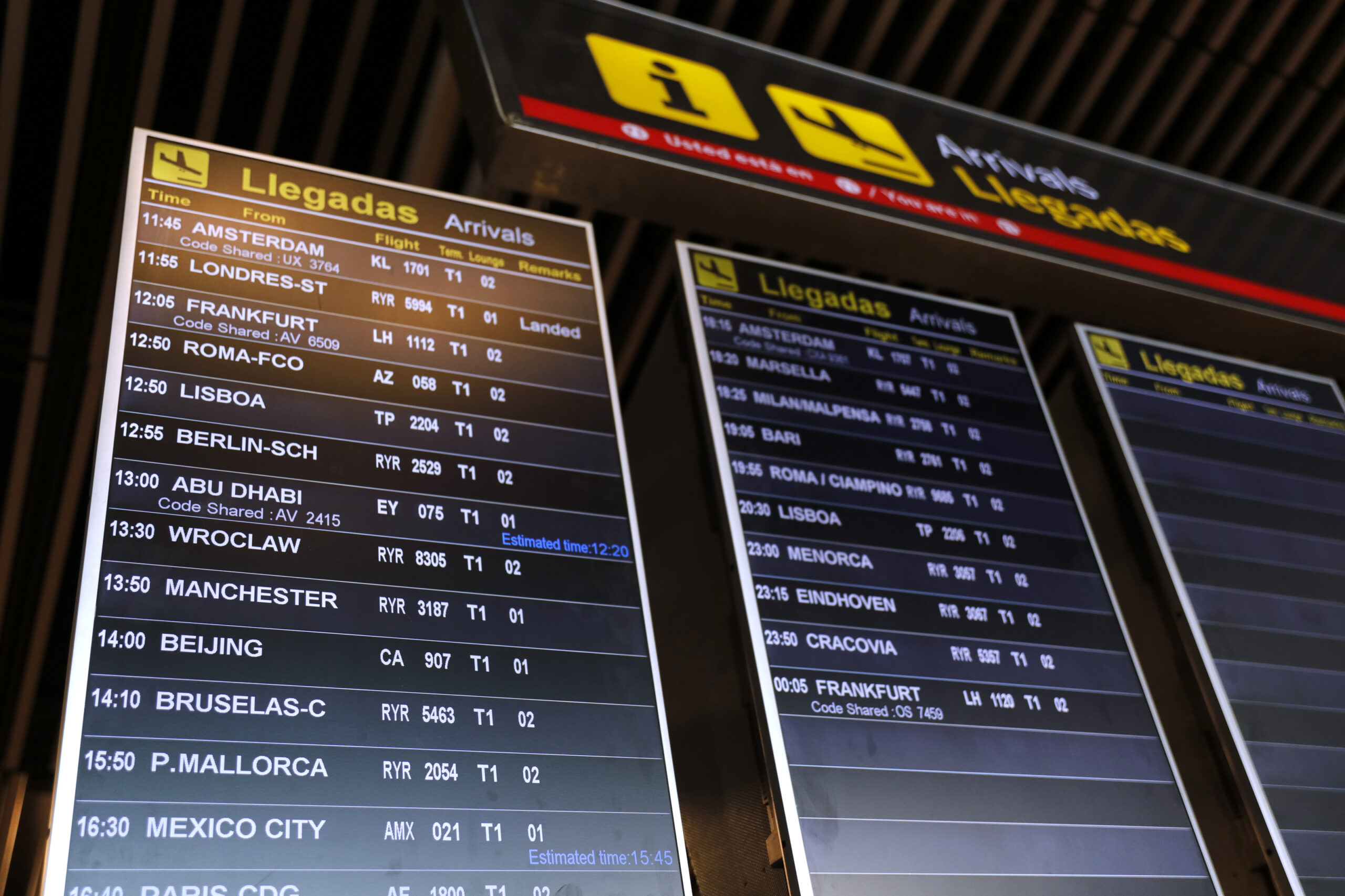 Llegadas en una de las terminales de Barajas, en julio de 2020.