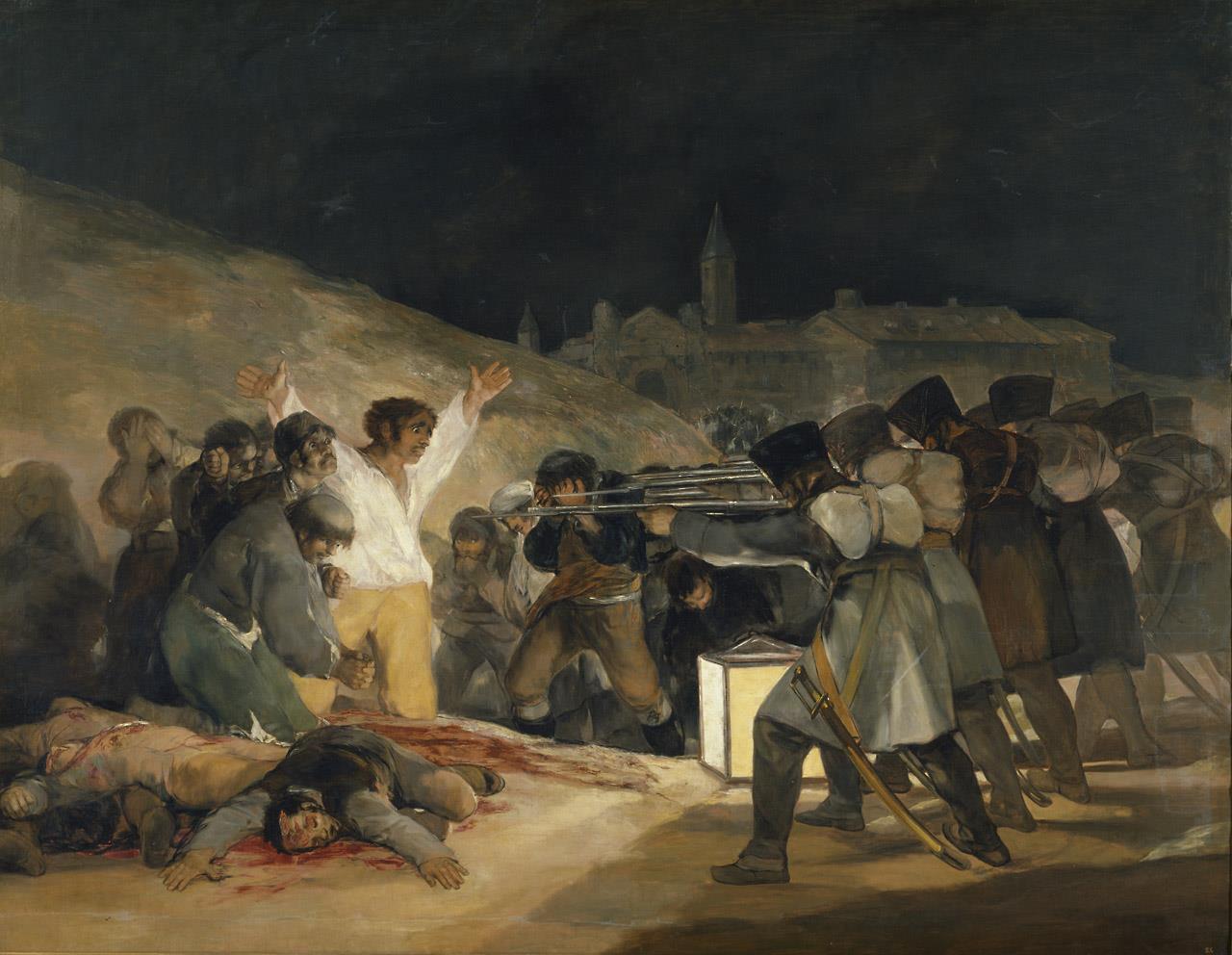 Fusilamientos del 3 de Mayo, de Goya, en el Museo del Prado.