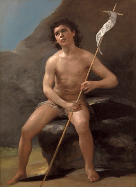 San Juan Bautista niño, de Goya, en el Museo del Prado.