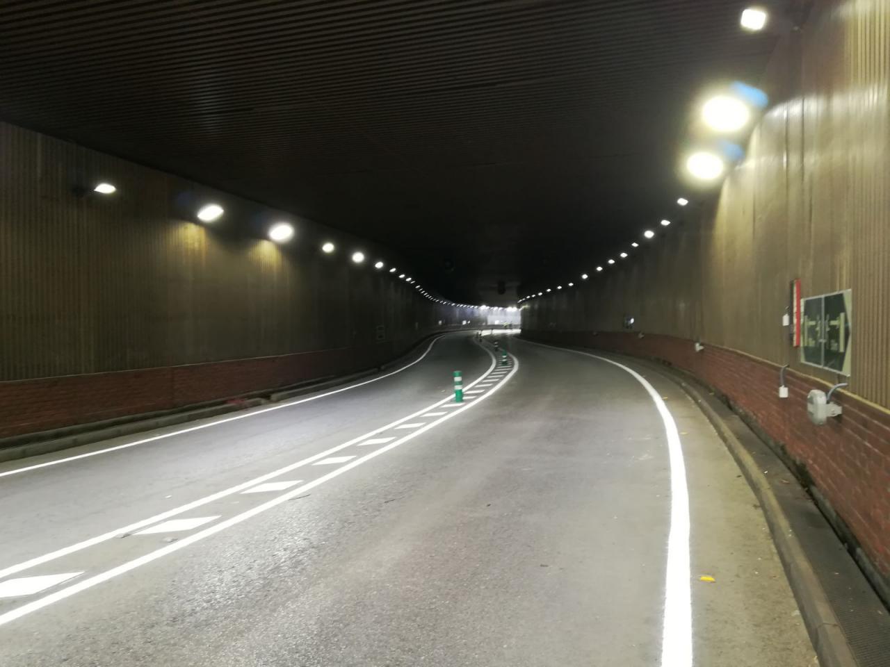 Interior del túnel de Aguas Vivas.