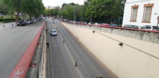 Acceso al túnel de Aguas Vivas desde la Avenida del Ejército. (Foto: La Crónic@)