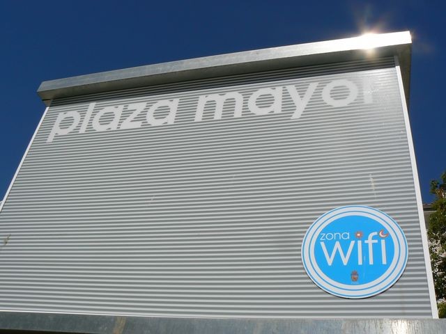Uno de los puntos de acceso Wifi se encontraba en la Plaza Mayor de Guadalajara. (Foto: La Crónic@)