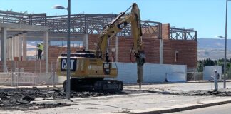 Obras del nuevo Mercadona de Cabanillas del Campo.