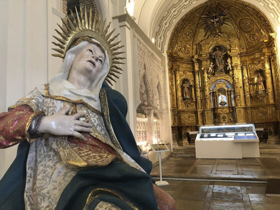 Interior de la iglesia de San Esteban, en Cuéllar.