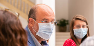 Martínez Guijarro, ante los periodistas.