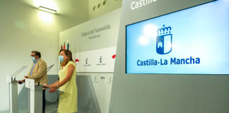 Los consejeros de Sanidad y Educación, en su comparecencia de prensa del 21 de agosto de 2020.