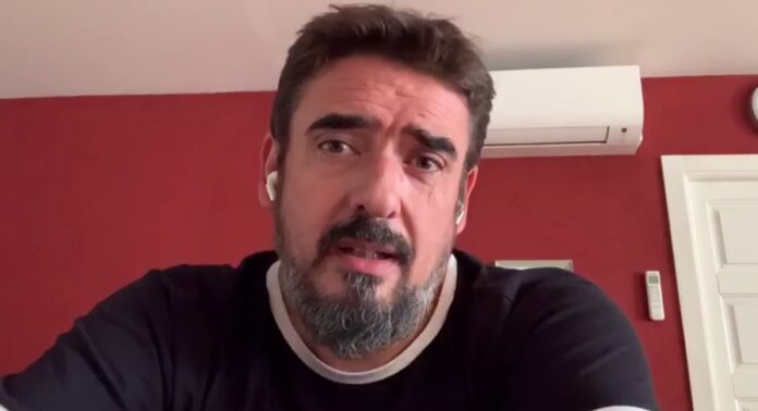 Rafael Esteban, alcalde de Marchamalo, en el vídeo con el que se ha dirigido a sus vecinos.