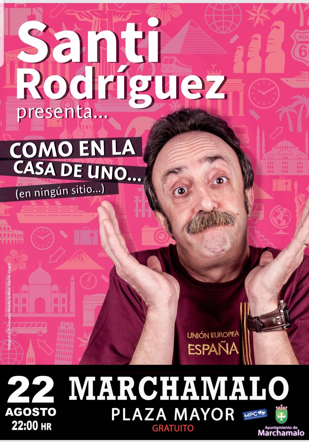 Cartel del espectáculo de Santi Rodríguez, que no se pudo celebrar.