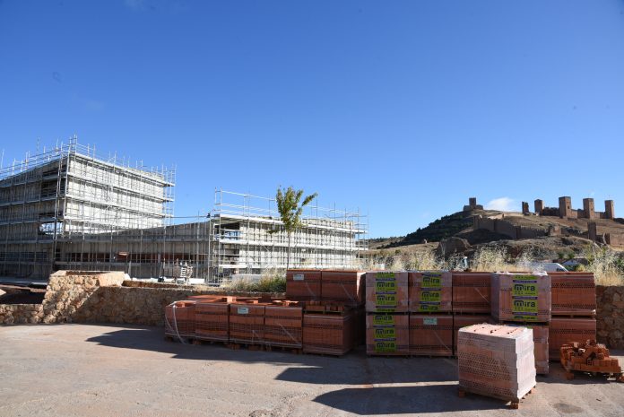 El parador de Molina de Aragón, todavía en obras el 27 de septiembre de 2020.