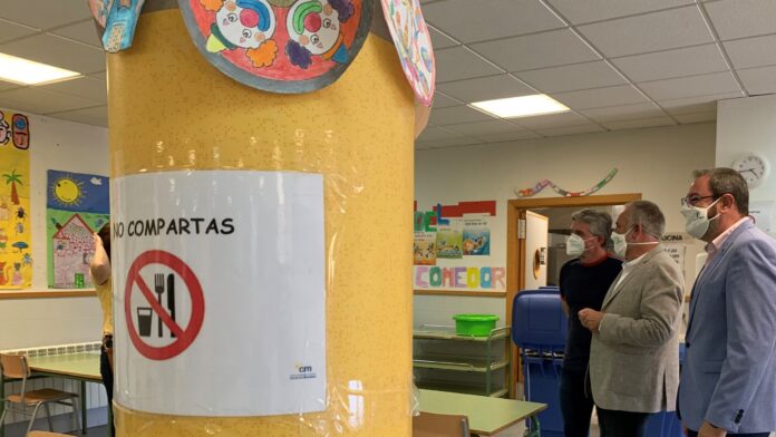 Aula del colegio Cardenal Mendoza el 4 de septiembre de 2020.