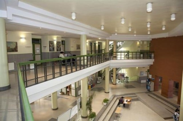 Interior del edificio de la Universidad de Alcalá en la calle Cifuentes de Guadalajara. Interior del edificio de la Universidad de Alcalá en la calle Cifuentes de Guadalajara.