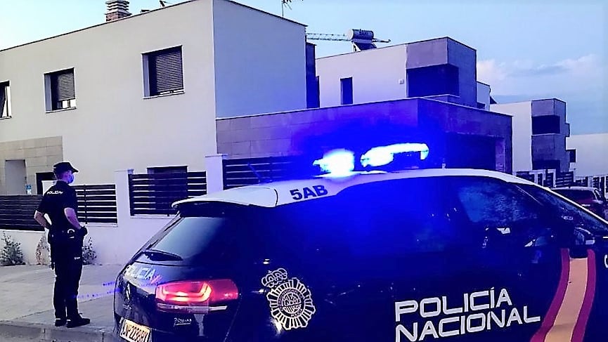 Actuación de la policía Nacional contra unos okupas en Guadalajara.