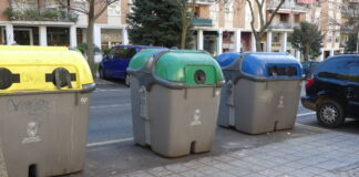 Contenedores para reciclado en una calle de Guadalajara. (Foto:: La Crónic@)