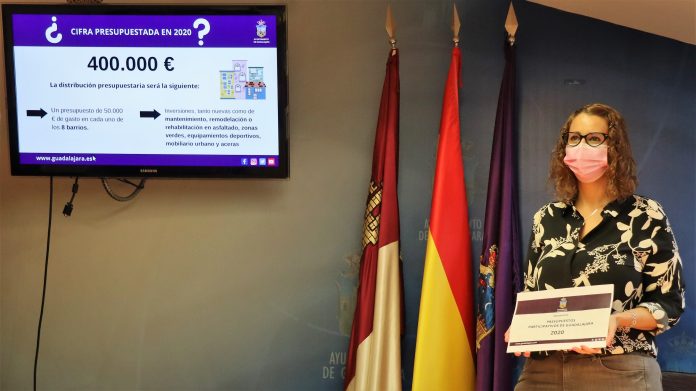 Sara Simón ha presentado los presupuestos participativos para 2021 en el Ayuntamiento de Guadalajara.