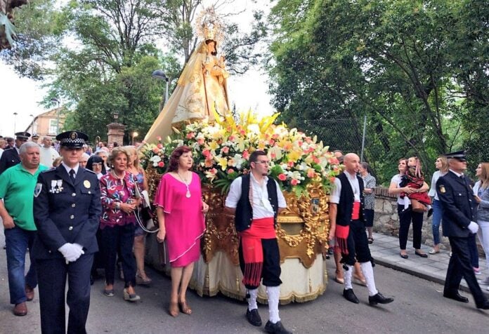 Procesión de la Virgen de la Antigua en 2018.