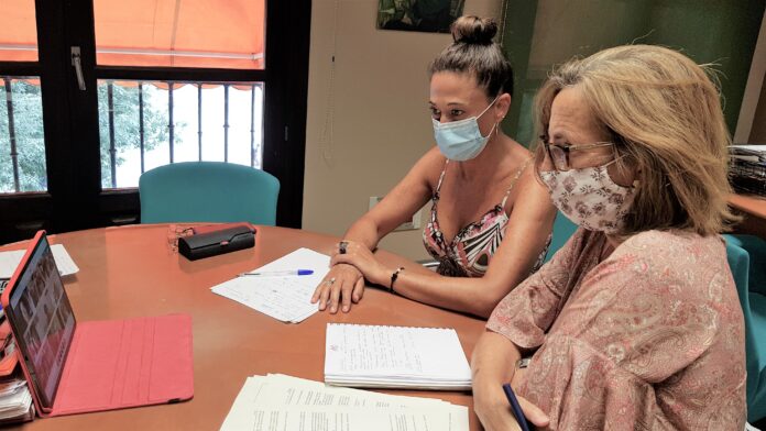 Pilar Callado durante la videoconferencia.