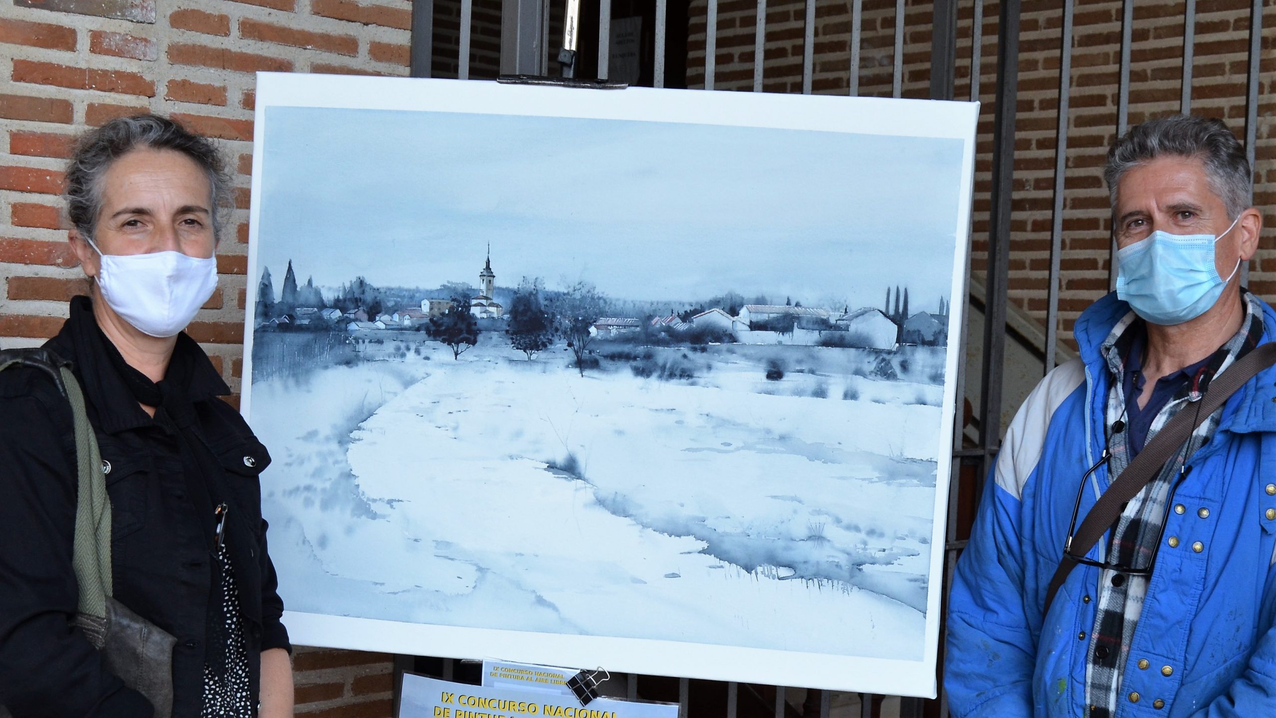 Segundo premio del concurso de pintura rápida de Yunquera de Henares en 2020.