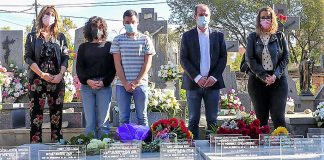 Nombres de represaliados en la posguerra, fusilados en el cementerio de Guadalajara.