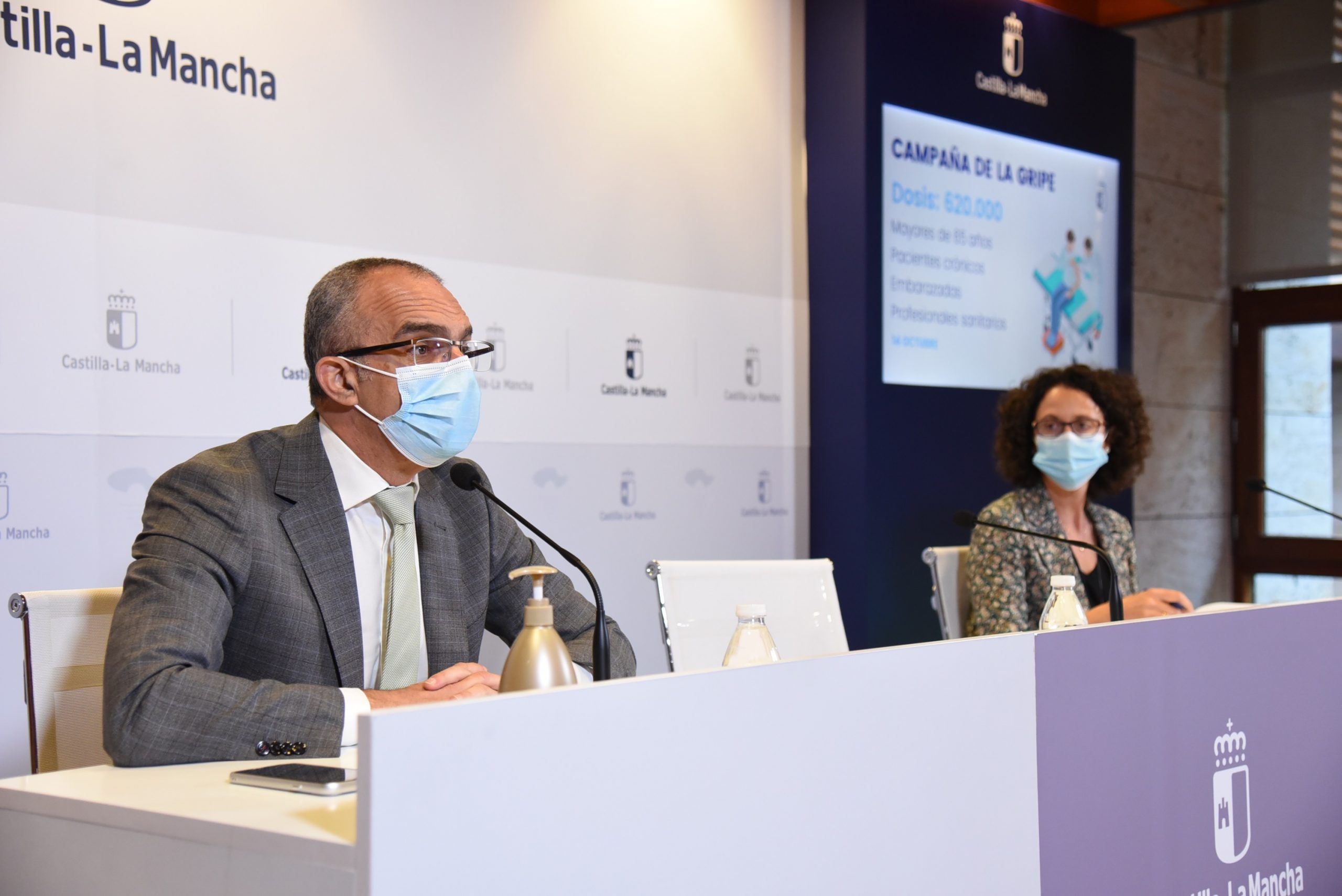 La campaña 2020 de vacunación contra la gripe en Castilla-La Mancha se ha presentado este martes en Toledo.