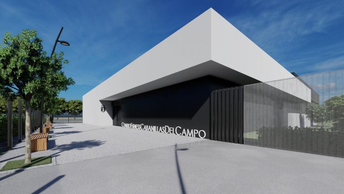 Exterior del futuro Centro de Fitness de Cabanillas del Campo.