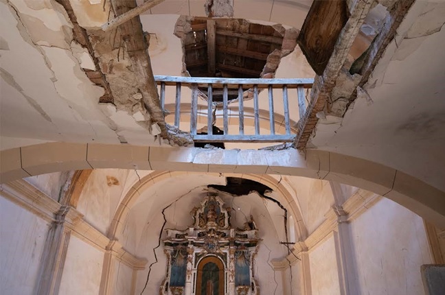 Interior de la ermita de la Soledad de Campillo de Dueñas.