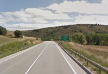 Límite entre Guadalajara y Teruel por la N-211.