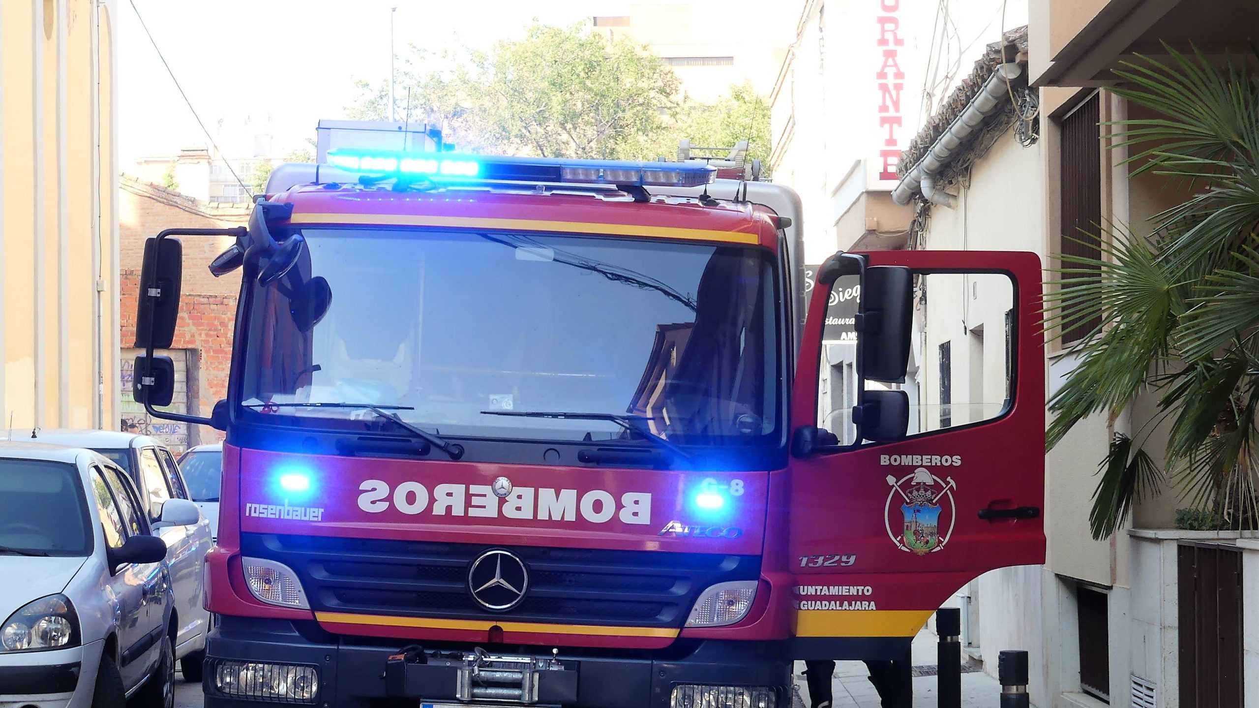 Camión del parque de bomberos de Guadalajara. (Foto: La Crónic@)