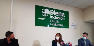 Pilar Callado, en la presentación de la iniciativa de Plena Inclusión.