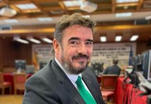 Rafael Esteban, en el Senado.