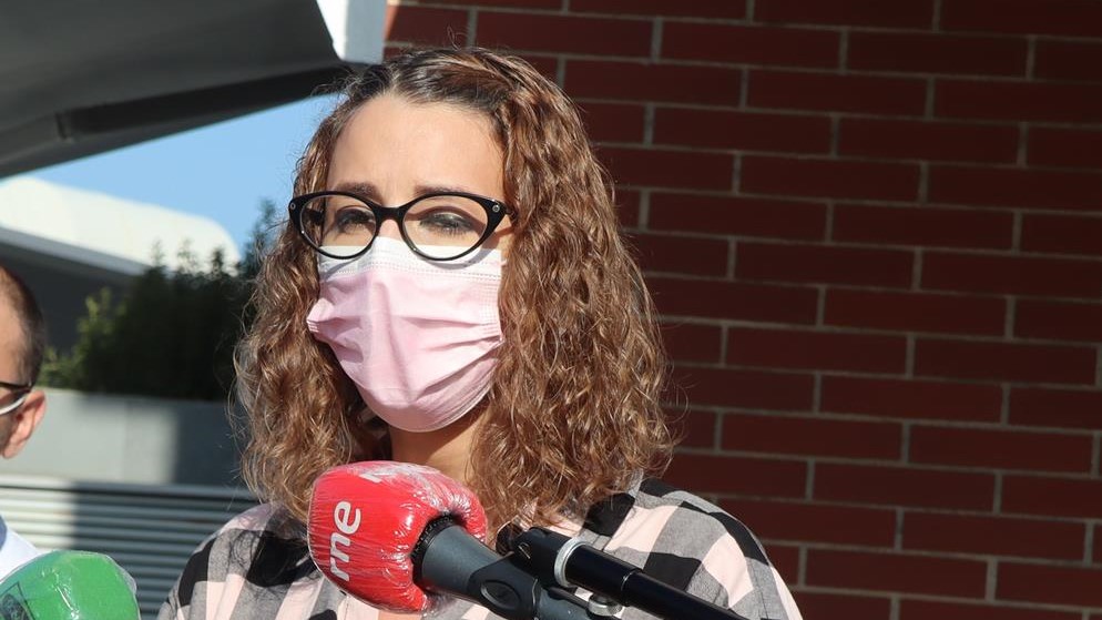 Sara Simón, durante sus declaraciones.