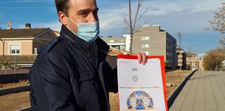 Jaime sanz en uno de los puntos de la Ruta del Coresterol.