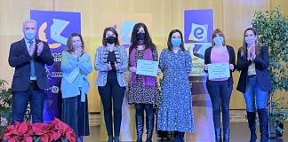 Algunas de las empresarias premiadas por la Diputación de Guadalajara.