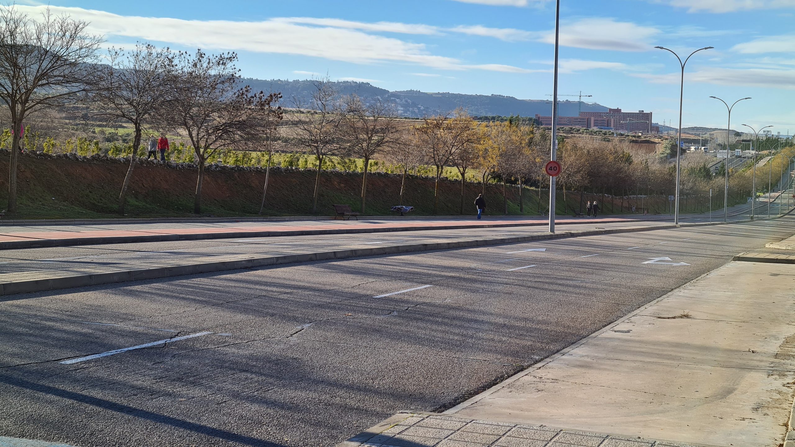 Un tramo de la "Ruta del Colesterol" de Guadalajara.