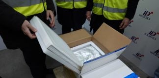 Llegada de las primeras vacunas a Guadalajara.