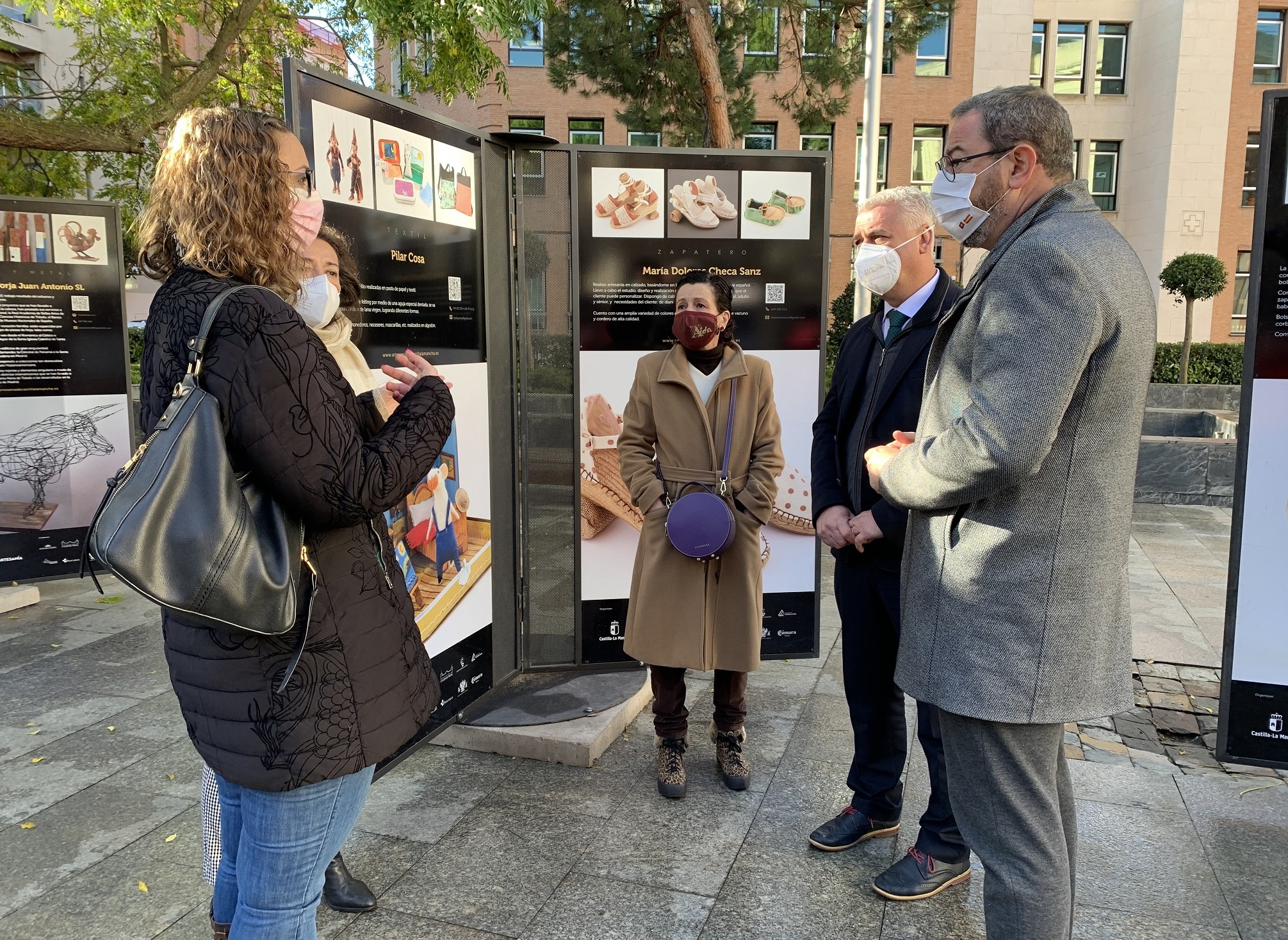 Sara Simón, este martes en la Plaza del Jardinillo.