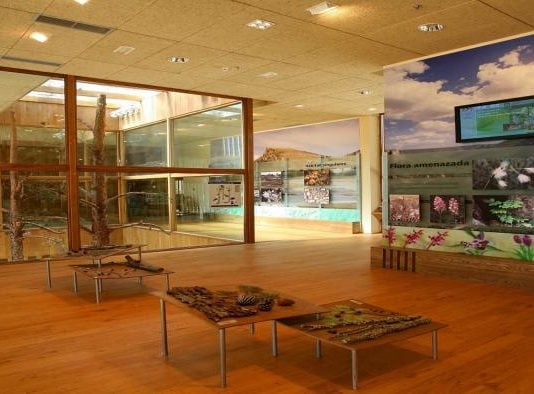 Interior del centro de interpretación de Corduente.