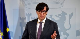 Salvador Illa, ministro de Sanidad, en su comparecencia del 16 de enero de 2021.