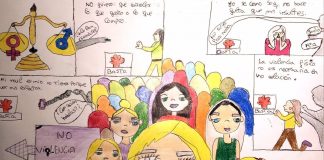 Hajar Harari, la niña que dibuja la igualdad desde Molina de Aragón Primer premio concurso 'Pintando igualdad'.