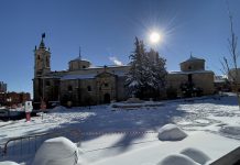 Molina de Aragón bajo la nieve, en enero de 2021.