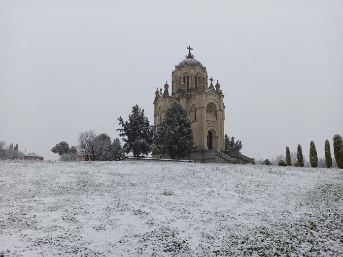 El panteón de la duquesa del Sevillano el 7 de enero de 2021. (Foto: @CondeRoman_ones)