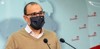 Pablo Bellido en su comparecencia del 17 de febrero de 2021.