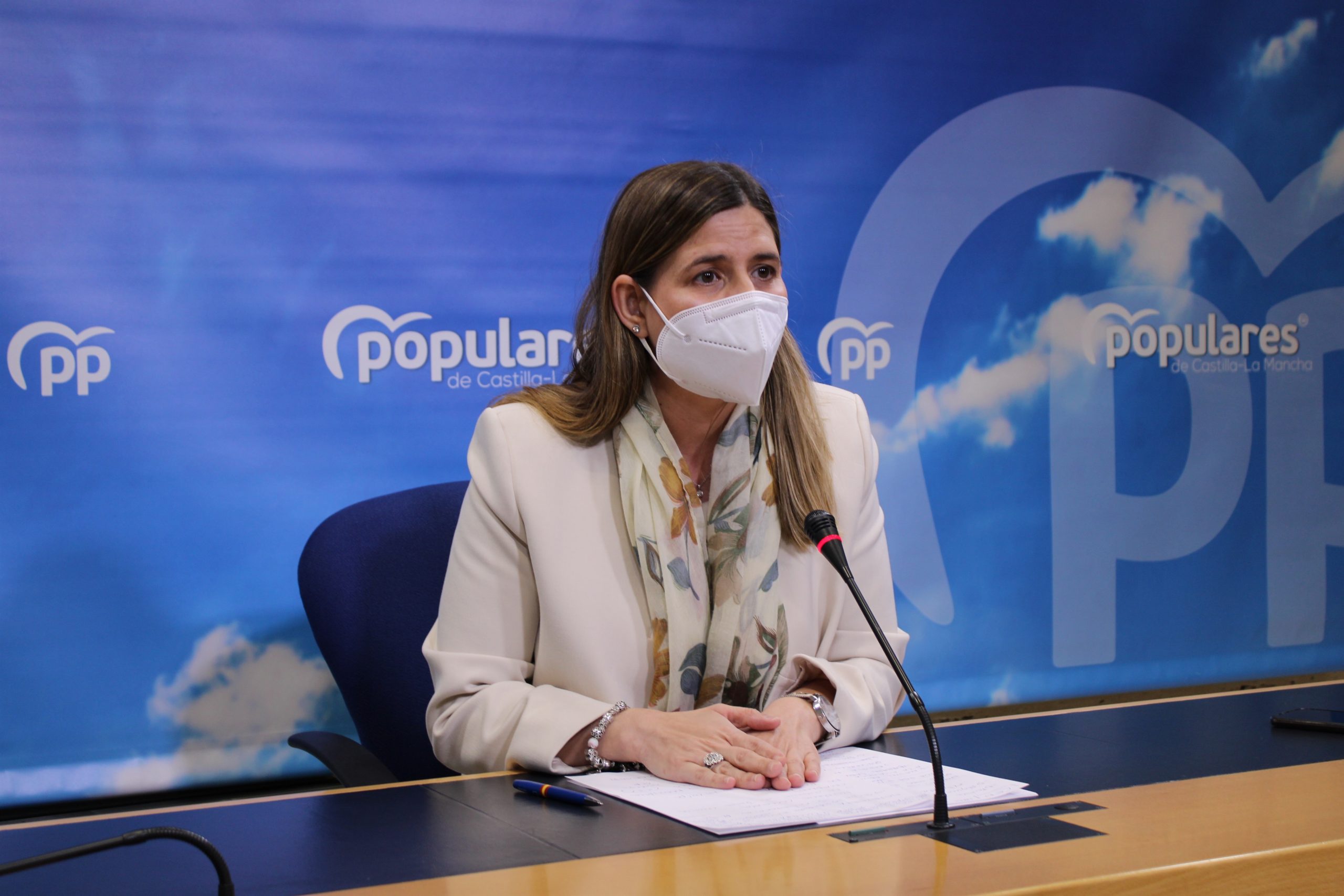 Carolina Agudo, durante su rueda de prensa.