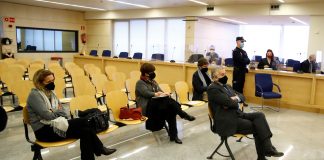 Sesión del 8 de febrero de 2021 del juicio contra Luis Bárcenas en la Audiencia Nacional. (Foto: EP)