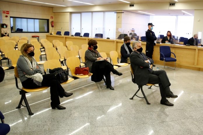 Sesión del 8 de febrero de 2021 del juicio contra Luis Bárcenas en la Audiencia Nacional. (Foto: EP)